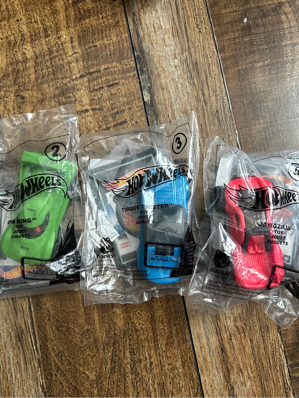 McDonald’s Hot Wheels 2017 McPlay Power Cars Lot of 3 Vintage New Sealed